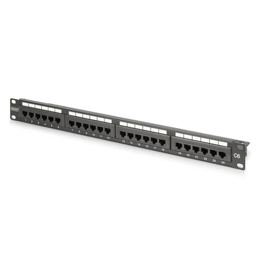 CAT 6 CLASS E PATCH PANEL UNSH 24-PORT RJ45 8P8C LSA RACK MOUNT