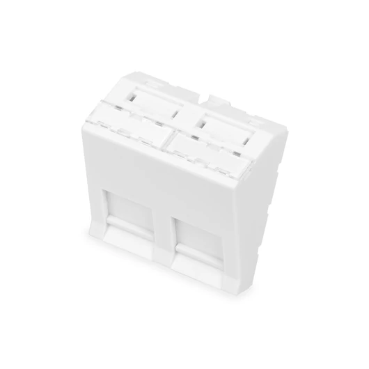 FRONT PANEL 2-PORT 45 X 45 MM ANGLED FOR FRAME DN-93802-5-SH