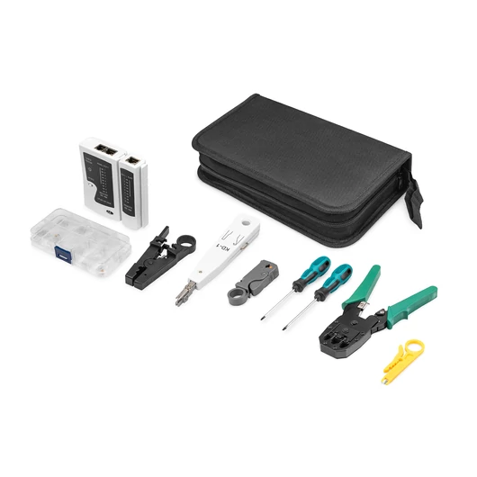 NETWORK TOOL SET LAN TEST CRIMPING XX BAG 12TOOLS