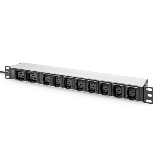 1U ALUMINUM PDU RACKMOUNTABLE 8X C13 2X C19 16A IEC C20 PLUG