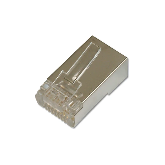 MODULARPLUG F ROUNDCABLE 100X FOR ROUNDCABLE 8P8C SHIELDED
