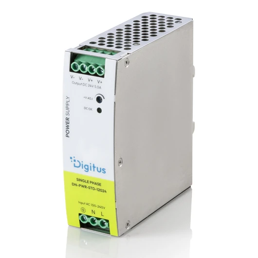 IND.POWER SUPPLY 24V DC 120W METAL CASEUP TO-20-70CDIN RAIL