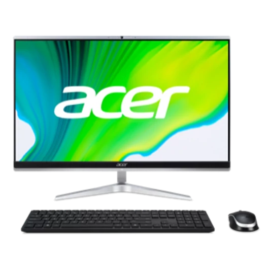 ACER All-In-One PC Aspire C24 23,8"/FHD/i3-1215U8/8GB/256GB/Win11/ezüst