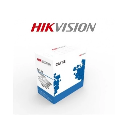 Hikvision Kábel - DS-1LN5E-E / E (UTP fali kábel, Cat5e, PVC, oxigénmentes réz, szürke, 305m)