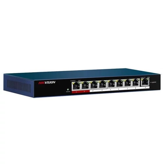 Hikvision Switch PoE - DS-3E0109P-E / M (8 port 100Mbps, 58W, 1 uplink port, L2)