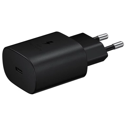 Samsung hálózati töltő adapter (25W) fekete (EP-TA800NBEGEU)