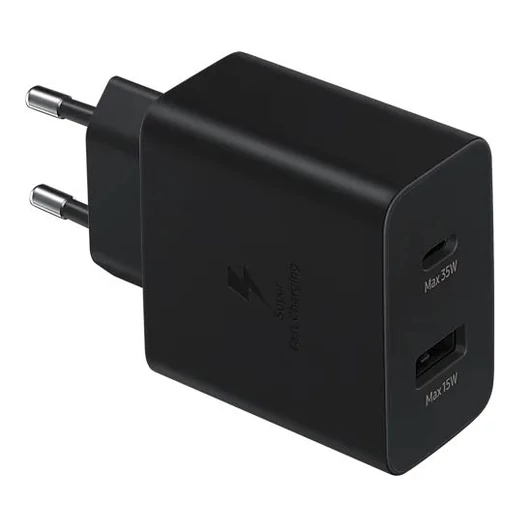 Samsung TA220 Duo hálózati töltőfej 35W fekete (EP-TA220NBEGEU)