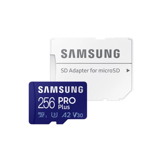 256GB microSDXC Samsung PRO+ (2021) U3 A2 V30 + adapter (MB-MD256KA/EU)