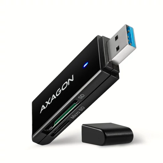 Axagon CRE-S2N SuperSpeed USB-A 3.2 Gen 1 slim SD/microSD kártyaolvasó