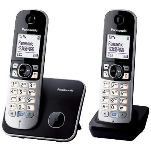 Panasonic KX-TG6812PDB Duo DECT telefon fekete