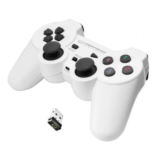 Esperanza EGG108W Gladiator vezeték nélküli gamepad fehér