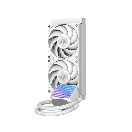 ID-Cooling CPU Water Cooler - DX240 MAX WHITE (35.2dB; max. 144,41 m3 / h; 2x12cm, fehér)