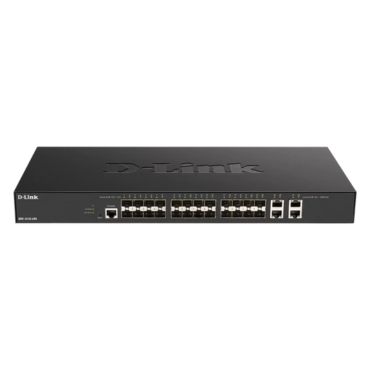 D-link 24 x 10G SFP+  ports + 4 x 10G Base-T ports Smart Managed Switch  - 24 po