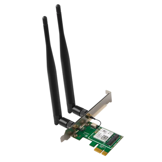 Tenda Hálózati adapter WiFi AX3000 - E30 (PCI-E; 574Mpbs 2.4GHz + 2402Mbps 5GHz; 2x5dBi Antenna)