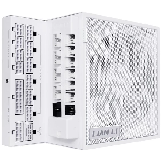 Tápegység  Lian Li EDGE EG1200 80 PLUS Gold, + USB HUB, PCIe 5.1, ATX 3.1 - 1200 Watt, fehér