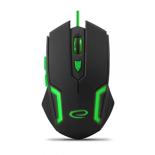 Esperanza MX205 FIGHTER optikai egér fekete-zöld USB (EGM205G)