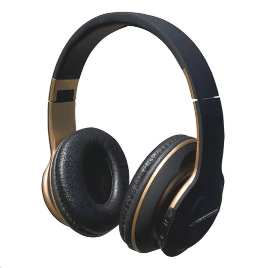 Esperanza SHANGE Bluetooth mikrofonos fejhallgató fekete-arany (EH220)