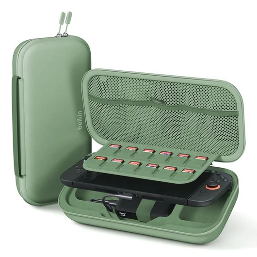 CHARGING CASE W/10K POWER BANK - NINTENDO SWITCH - SAGE