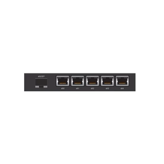 UBiQUiTi EdgeRouter 5x1000Mbps (passive POE) + 1x1000Mbps SFP, Asztali - ER-X-SFP