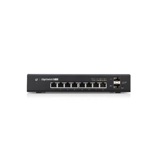 UBiQUiTi EdgeSwitch 8x1000Mbps (POE + ) + 2x1000Mbps SFP, Menedzselhető, Rackes - ES-8-150W