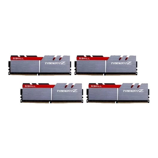 G.SKILL Trident Z DDR4 3200MHz CL16 16GB Kit4 (4x4GB) Intel XMP Silver/Red