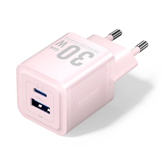 Vention USB-C+A (30W/30W, 2-portos, pink, GaN), töltő
