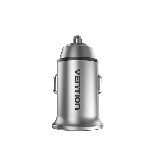Vention USB-A+C (2port,30W, szürke, szivargyújtós), töltő