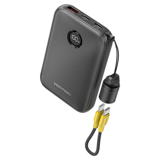 Vention FKAB0-C 10000mah, (fekete,22,5W) , powerbank