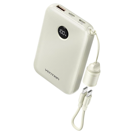 Vention FKAN0-C 10000mah, (bézs,22,5W), powerbank