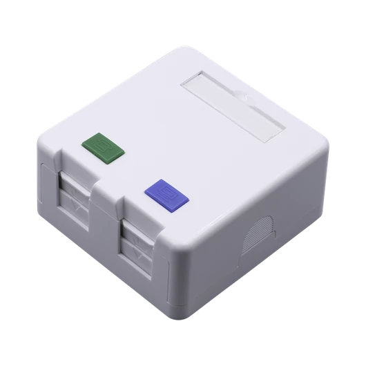 Walisec Keystone fali aljzat - FP-SB01-2 (2 port, Cat5e / Cat6 / Cat6A, árnyékolatlan, fehér)
