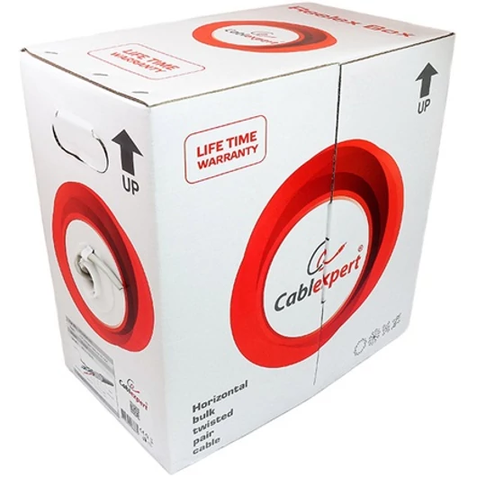 Gembird RJ45 CAT5e FTP - RJ45 CAT5e FTP adatkábel 305m szürke CCA, fali