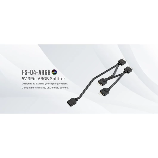 ID-Cooling 5V 3Pin ARGB elosztó kábel (FS-04 ARGB)