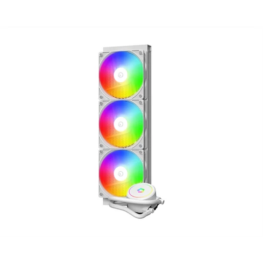 ID-Cooling CPU Water Cooler - FX360 ARGB WHITE (35,2dB; max. 129,39 m3 / h; 3x12cm, A-RGB LED, fehér)