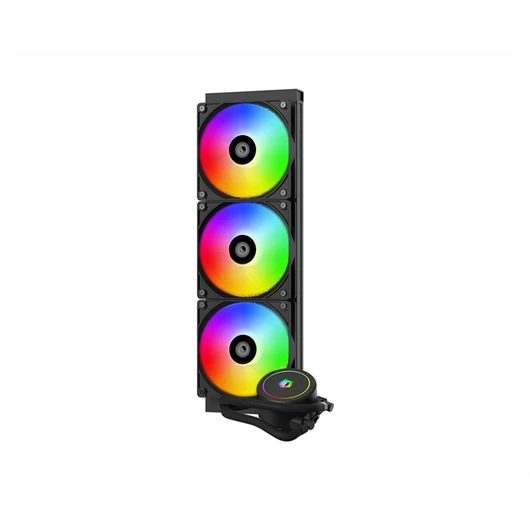 ID-Cooling CPU Water Cooler - FX360 ARGB (35,2dB; max. 129,39 m3 / h; 3x12cm, A-RGB LED, fekete)