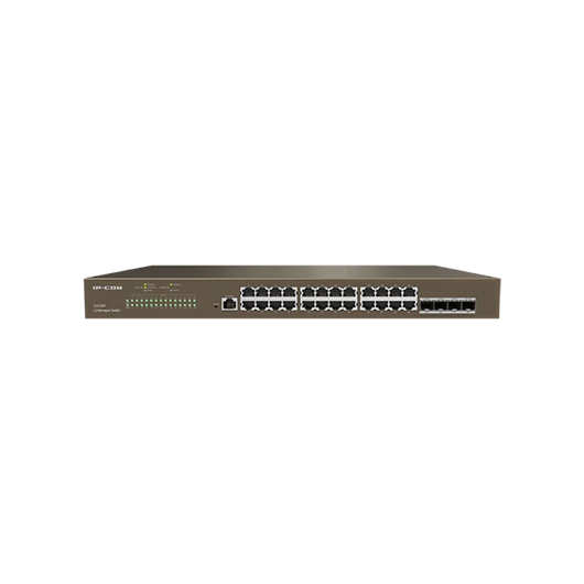 IP-COM Switch Vezérelhető - G3328F (24x1Gbps; 4x SFP; 1x console port; L2)