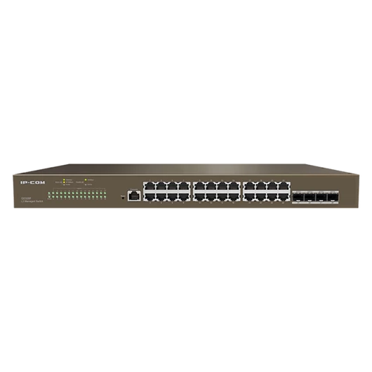 IP-COM Switch Vezérelhető - G5328F (24x1Gbps; 4x SFP; 1x console port; L3)