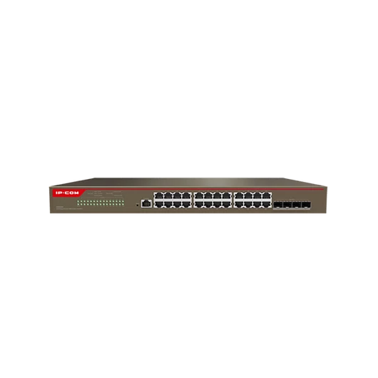 IP-COM Switch Vezérelhető - G5328X (L3; 24x1Gbps + 4x10G SFP port; rack-mount)