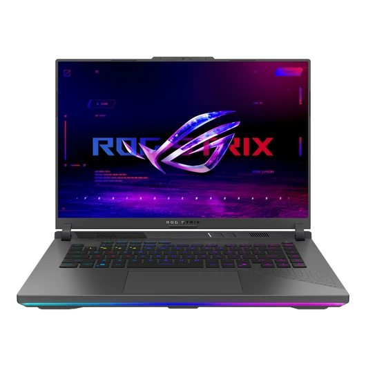 EGYESÍTSD A CSAPATODAT. ELŐRE A GYŐZELEMRE.<br>Nyerj több képkockát és nyerj több játékot a vadonatúj Strix G16 és a Windows 11 Pro segítségével. Akár egy AMD Ryzen™ 9 8940HX processzorral és akár egy NVIDIA® GeForce RTX™ 5080 Laptop GPU-val, amely 