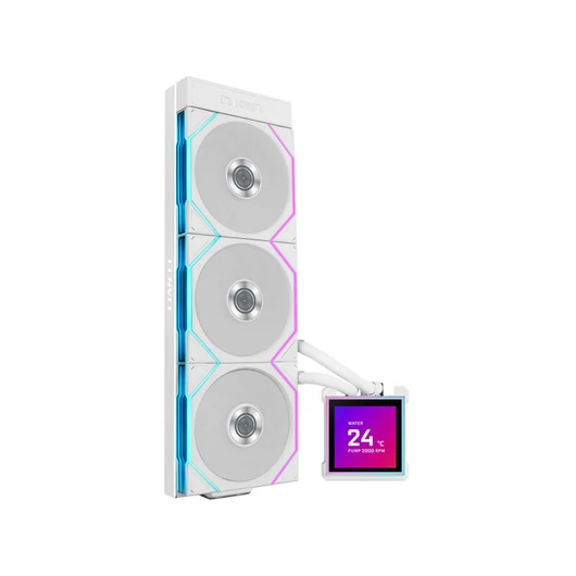 Processzorhűtő Lian Li HYDROSHIFT II LCD-S 360TL AiO - Fehér