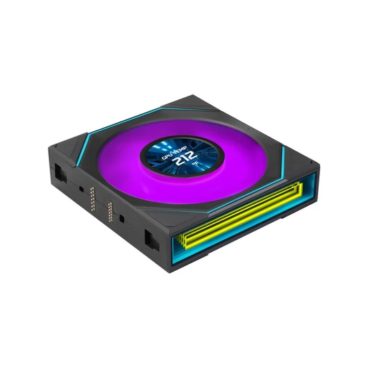 Lian Li UNI FAN SL-INF FLEX LCD Wireless venti, ARGB, PWM - fordított légáram, 120mm, fekete