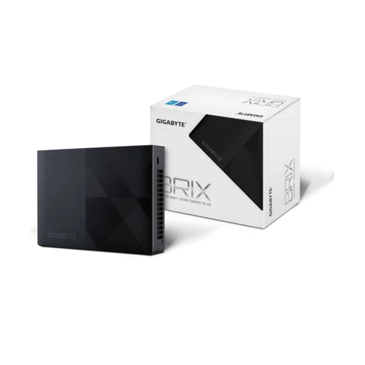 GIGABYTE PC BRIX, Intel N-series N100 3.4GHz, 2xHDMI, Displayport, LAN, WIFI, BT, 5xUSB