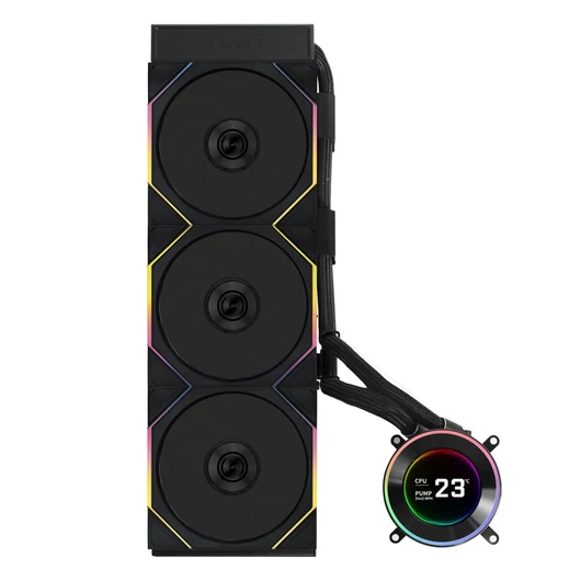 Processzorhűtő Lian Li HYDROSHIFT II LCD-C 360TL ARGB AiO  - Fekete