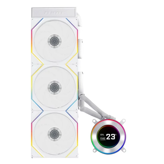 Processzorhűtő Lian Li HYDROSHIFT II LCD-C 360TL ARGB AiO  - Fehér