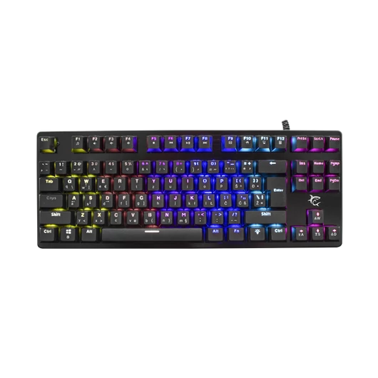 White Shark SPARTAN mechanikus (blue swtich) fém gamer billentyűzet (angol)