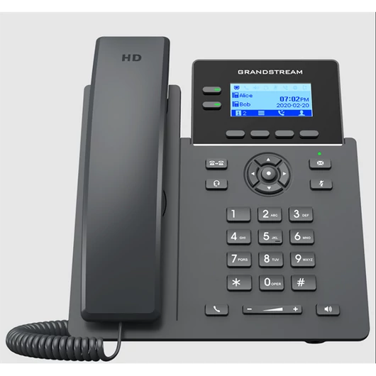 GRANDSTREAM IP Telefon 2 vonalas Carrier-Grade, HD LCD kijelző POE, WIFI