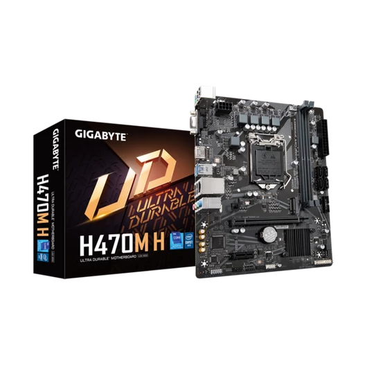 GIGABYTE Alaplap S1200 H470M H INTEL H470, mATX