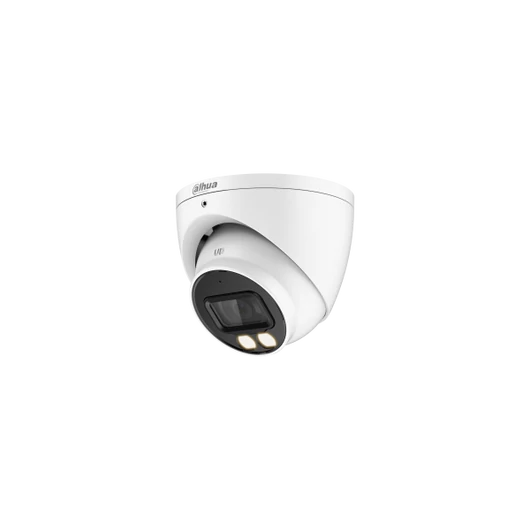 Dahua Analóg turretkamera - HAC-HDW1200T-IL-A (SmartColor, 2MP, 2,8mm, kültéri, IR40m + LED40m, IP67, mikrofon, 12VDC)