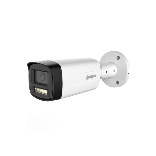 Dahua Analóg csőkamera - HAC-HFW1500TH-IL-A (5MP, kültéri, 3,6mm, IR + LED80m, ICR, IP67, DWDR, mikrofon)