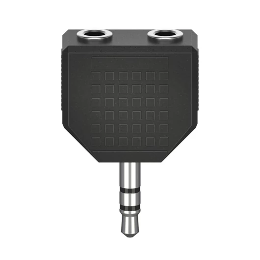 Hama 3.5mm Jack -> 2 x 3.5mm Jack anya elosztó adapter fekete (205191)