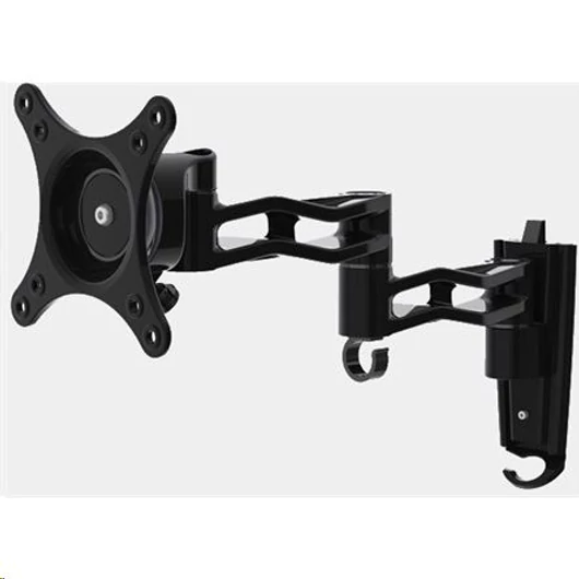 Harmantrade 13"-27" monitor fali tartó fekete (dönthető, forgatható, fordítható) (L15)